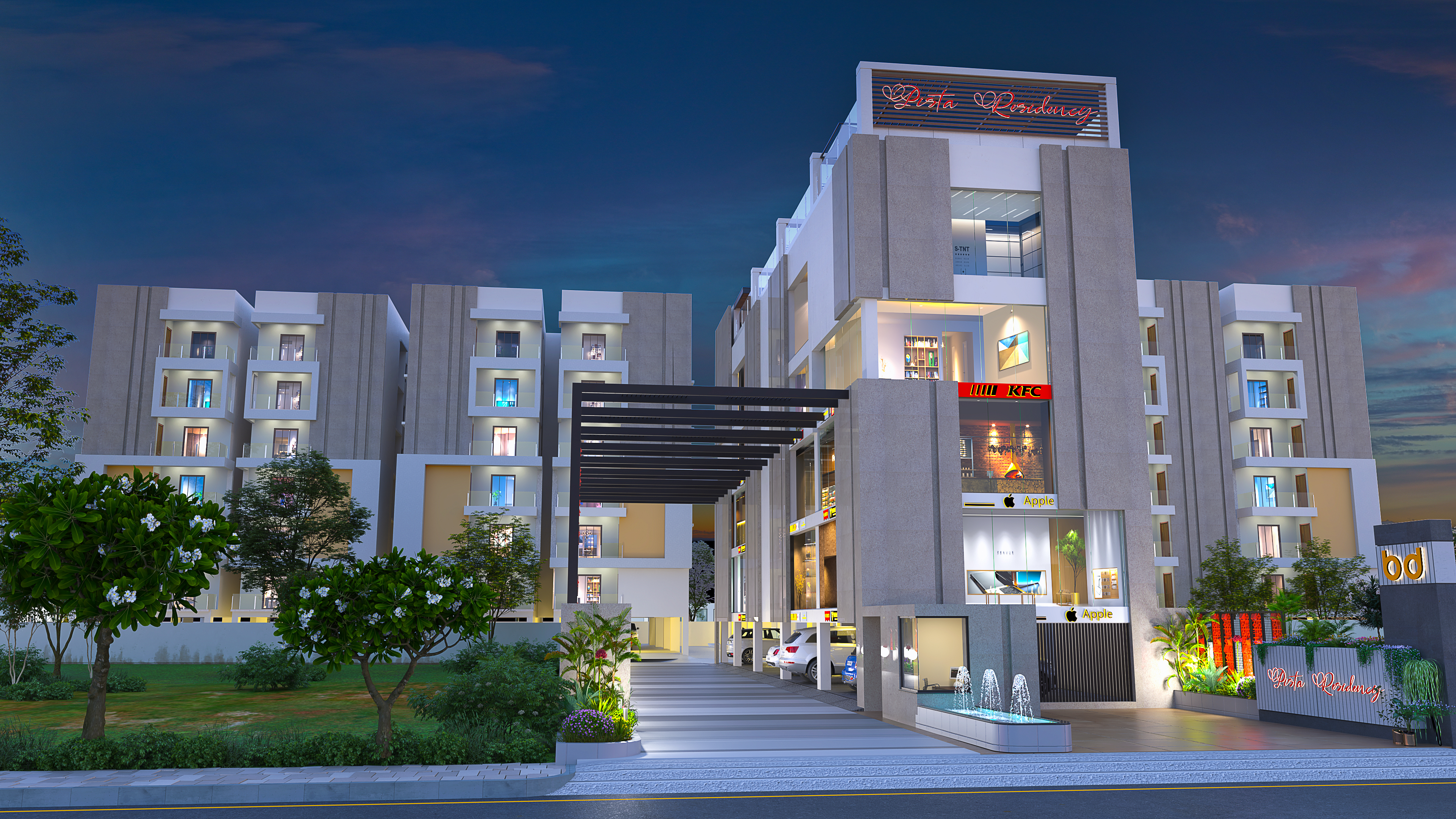 Residential Apartment Design at Jatni